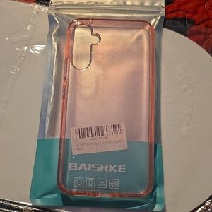 BAISRKE Pink Glitter Phone Case Galaxy A34 5G Heavy Duty